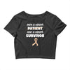 Once a Cancer Patient Now a Cancer Survivor Crop Top