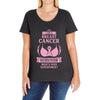 I am a Breast Cancer Survivor - What's Your Superpower? Ladies Curvy T-Shirt