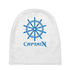 shirt steuerrad yacht boot ship sailing captain segeln kapit&auml;n Baby Beanies