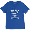 cat hair don't care cute crazy cat V-Neck Tee