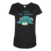 i hate the morning Maternity Scoop Neck T-shirt