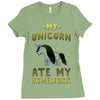 my unicorn ate my homework Ladies Fitted T-Shirt