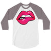 sexy lip biting 3/4 Sleeve Shirt