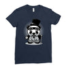 steampunk panda Ladies Fitted T-Shirt