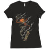 skate or burn! Ladies Fitted T-Shirt