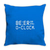 beer o'clock   mens funny Throw Pillow