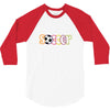 soccer neon rhinestud 3/4 Sleeve Shirt