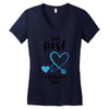 Our First Father's Day! Baby Boy Women's V-Neck T-Shirt