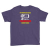 i'm here because you broke something Youth Tee
