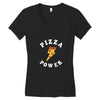 Pizza Power Women's V-Neck T-Shirt