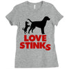 love stinks Ladies Fitted T-Shirt