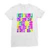texting and driving like it's 1990 Ladies Fitted T-Shirt