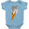 pizza wolf Baby Onesie