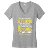 We Don't Know How Strong We Really Are Until Being Strong Is The Only Women's V-Neck T-Shirt