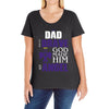 my dad was so brave god made him an angel Ladies Curvy T-Shirt