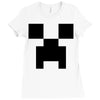 creeper face Ladies Fitted T-Shirt