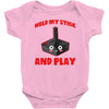gaming hold and play Baby Bodysuit