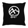 bc mountains british col Throw Pillow