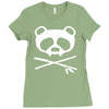 panda vampire skull Ladies Fitted T-Shirt