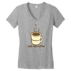 funny retro coffee Women's V-Neck T-Shirt