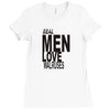 real men love walrus funny Ladies Fitted T-Shirt