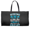 Hiking ıs Like Sex Weekender Totes
