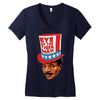 eye of the tiger man Women's V-Neck T-Shirt