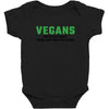 Vegans We're Not Crazy We're Just From The Future Baby Bodysuit