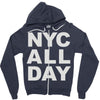 nyc all day Zipper Hoodie