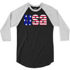 american freedom flag 3/4 Sleeve Shirt