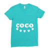 loco coco skul Ladies Fitted T-Shirt