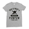 This Is What A Bad Ass Pawpaw Looks Like Ladies Fitted T-Shirt