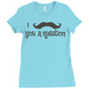 mustache Ladies Fitted T-Shirt