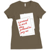 i pretend to work they pretend to pay me Ladies Fitted T-Shirt