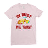 in rust we trust  rat beetle hot rod Ladies Fitted T-Shirt