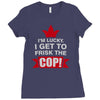 frisk cop leo police wife Ladies Fitted T-Shirt