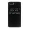 i just want to drink wine iPhone 7 Plus Case