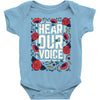 Women's March Hear Our Voice Baby Onesie