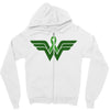 liver cancer wonder woman Zipper Hoodie