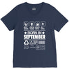 Born In September V-Neck Tee