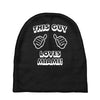 this guy loves miami Baby Beanies