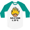 saiyan life 3/4 Sleeve Shirt
