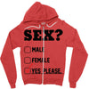 Sex Yes Please Zipper Hoodie