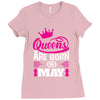 Queens Are Born in May Ladies Fitted T-Shirt