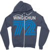 wing chun 72 retro Zipper Hoodie