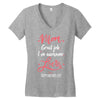 Mom Great Job I'm Awesome Love Happy Mother's Day Women's V-Neck T-Shirt