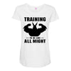 Training to be Like All Might Maternity Scoop Neck T-shirt