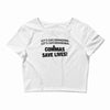 commas save lives Crop Top