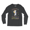 Unicorns are born in September Long Sleeve Shirts