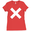 cross logo Ladies Fitted T-Shirt